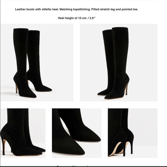 Zara stiletto heeled boots - Picture 2 of 7